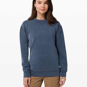 Lululemon All Yours Crewneck *Sandwash* Iron Blue Size 6
